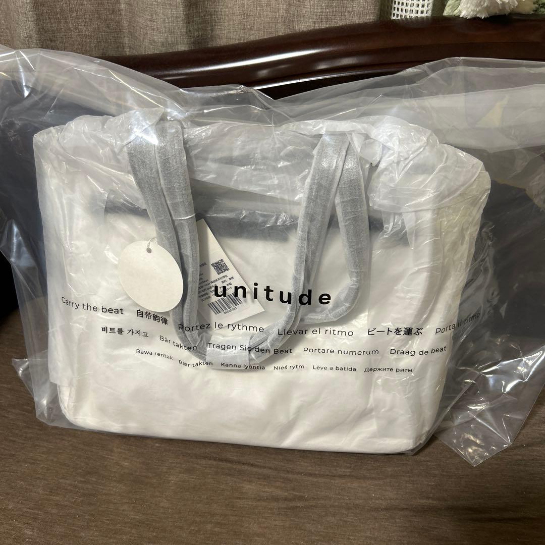 unitude ホワイト キャンバス バッグ 大きめ