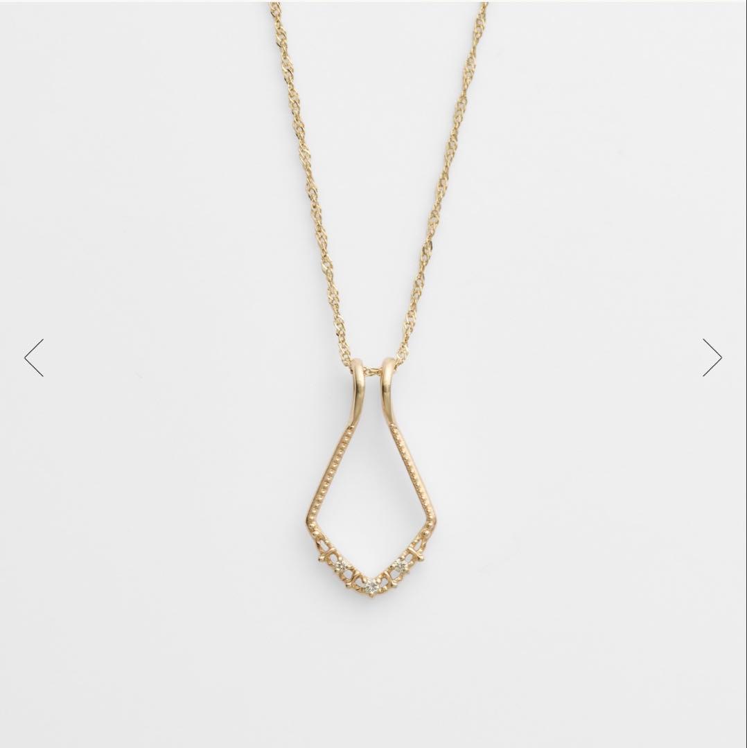 【週末限定価格】 agete アガット K10ダイヤモンドチャーム　現行品