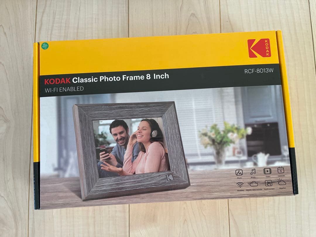 KODAK デジタルフォトフレーム 8インチ RCF-8013W Wi-Fi対応