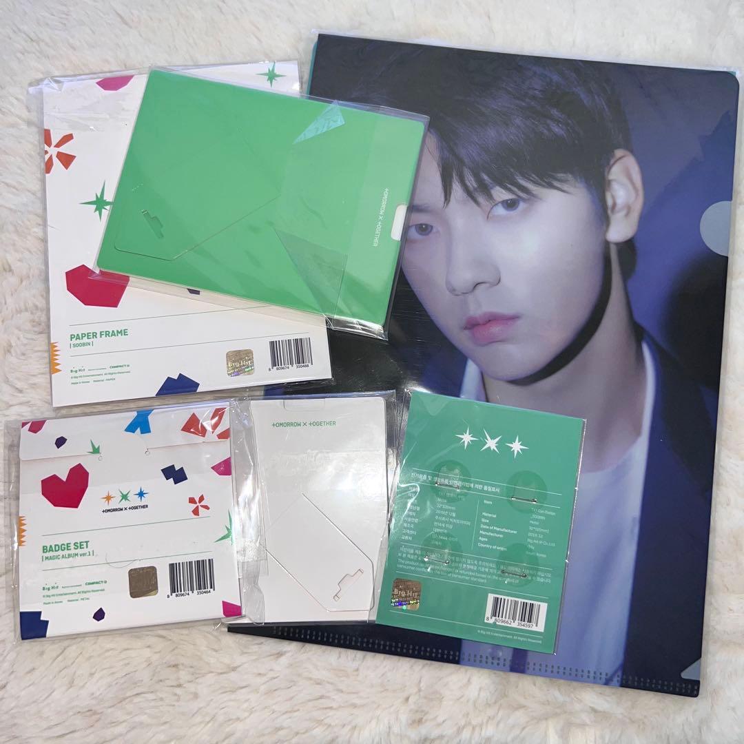 TXTスビン MAGIC トレカ ペーパーフレーム フォトカード 缶バッジ