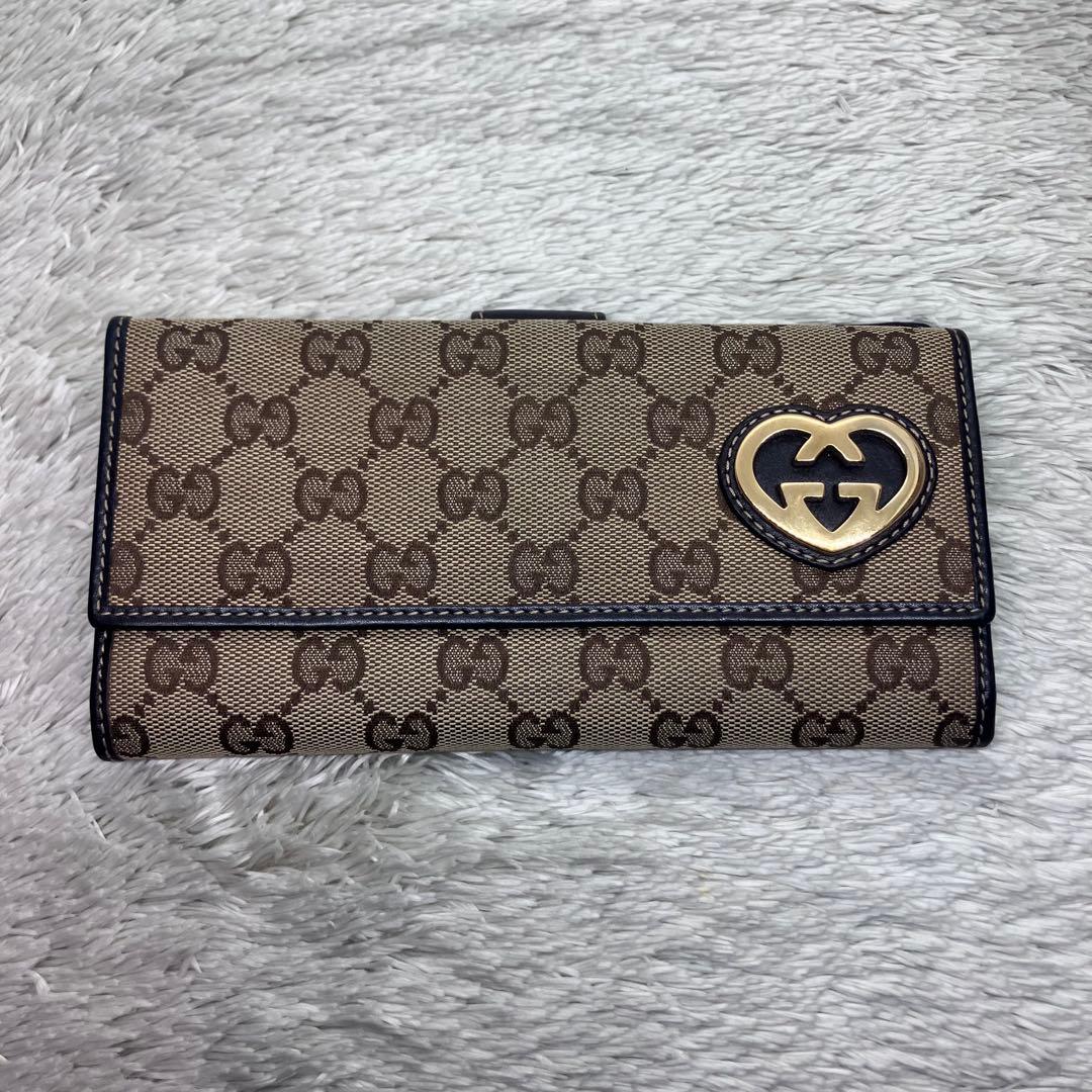 極美品✨GUCCI ラブリーハート インターロッキング GGスプリーム
