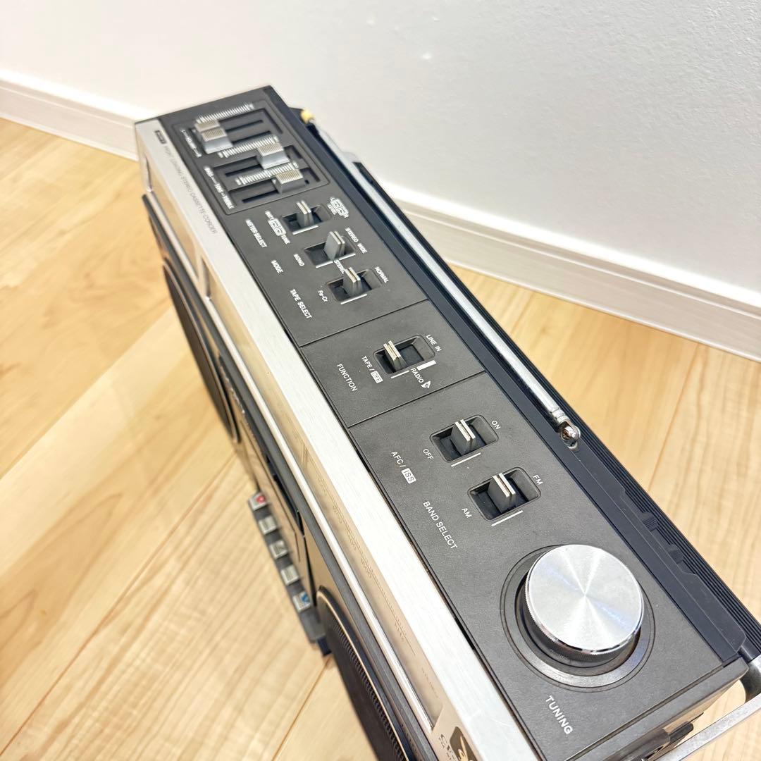 【希少】 SONY ラジカセ CF-6300 動作品 カセットデッキ