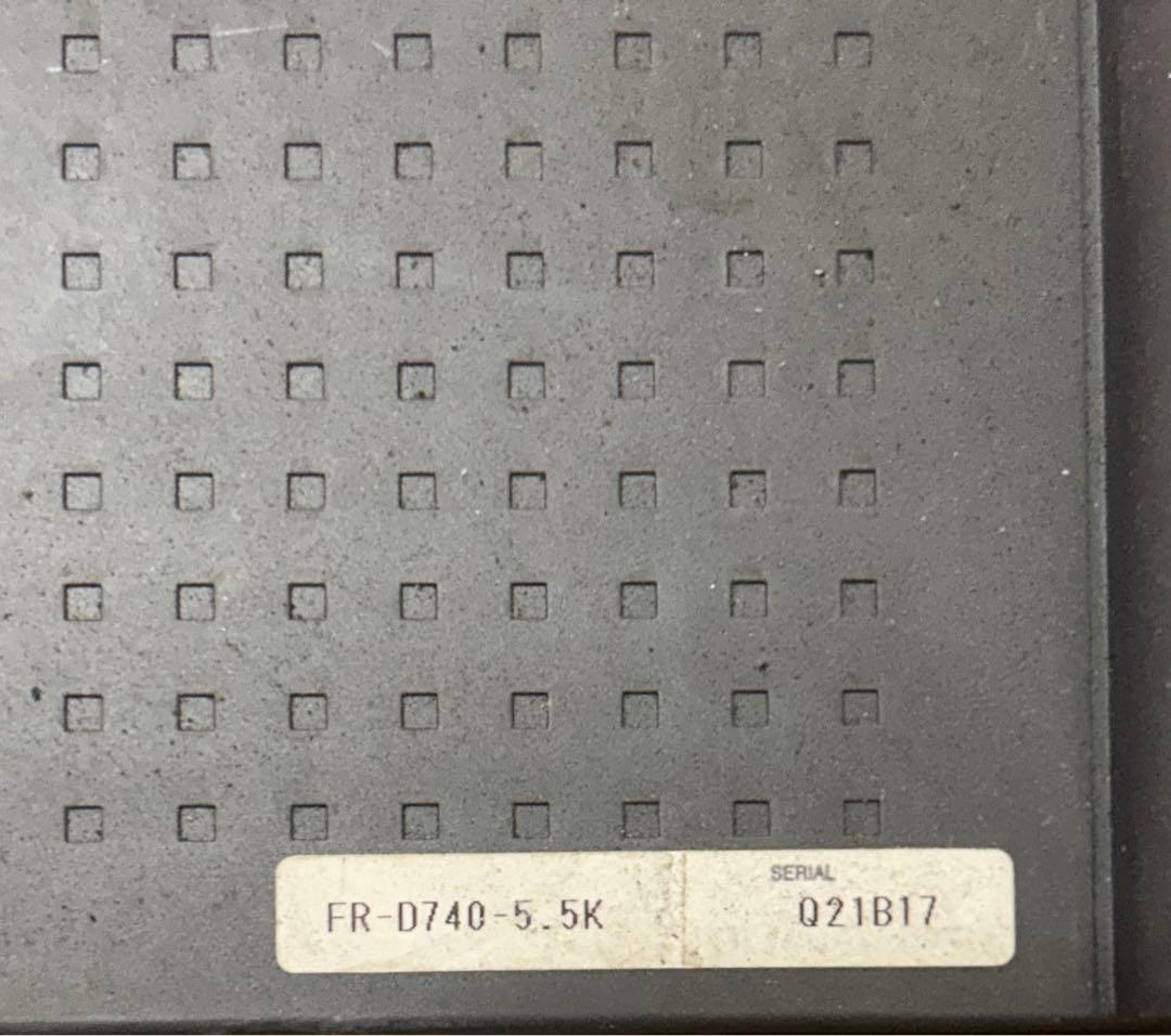 三菱電機　インバーター【ジャンク】FR-D740 5.5k