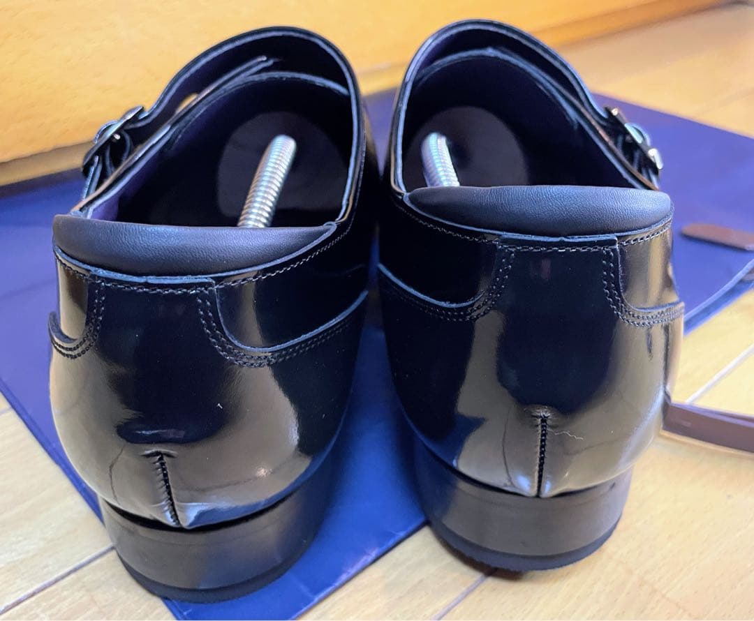 【サダ様】リーガルビジネスシューズモンクストラップスクラッチタフレザー27