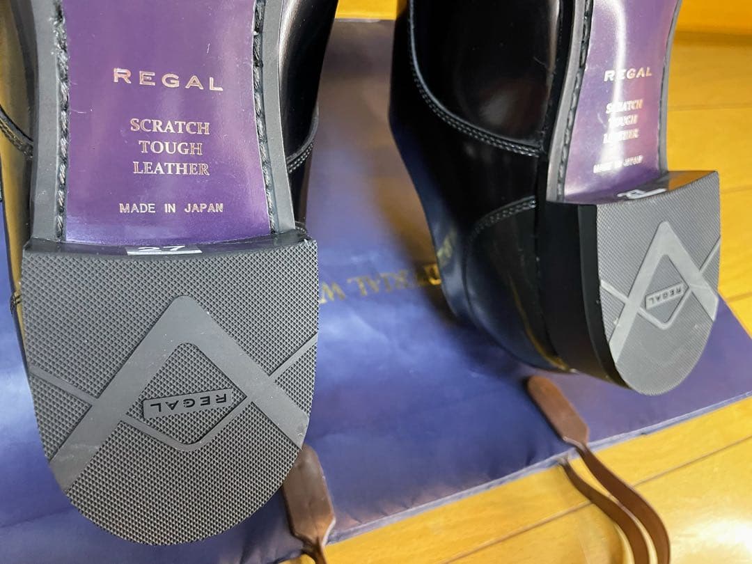 【サダ様】リーガルビジネスシューズモンクストラップスクラッチタフレザー27