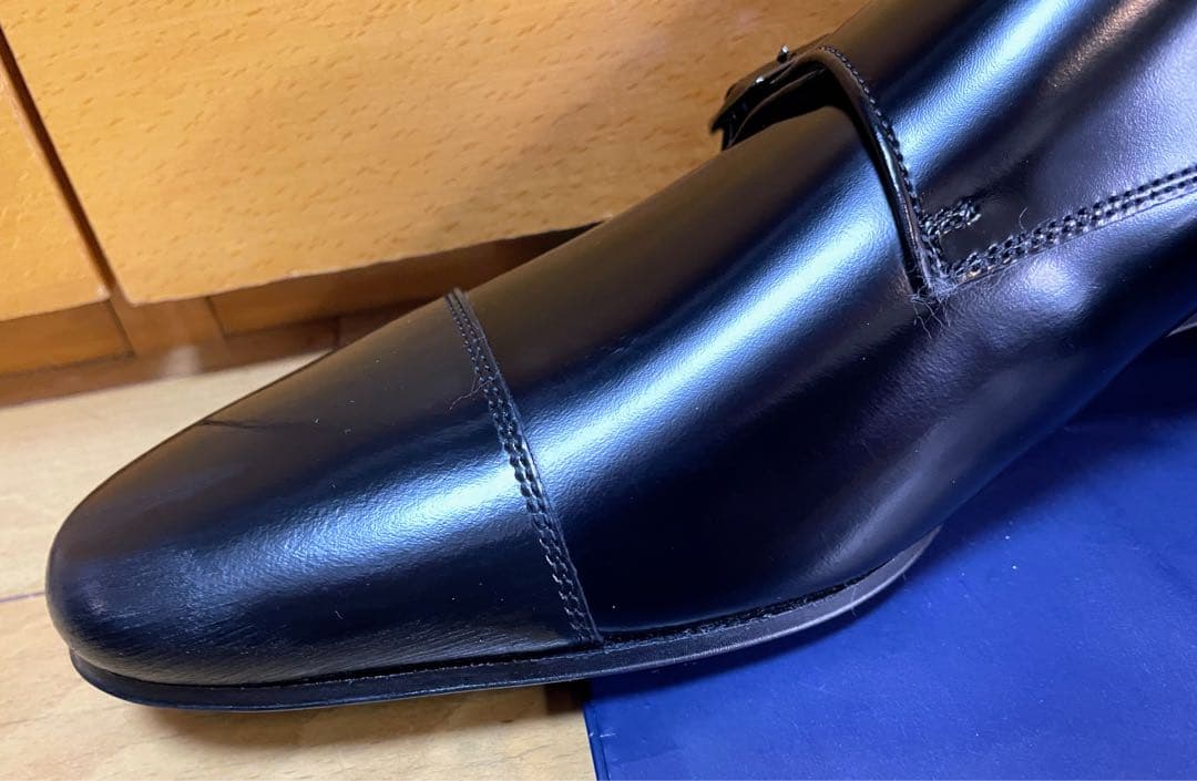 【サダ様】リーガルビジネスシューズモンクストラップスクラッチタフレザー27