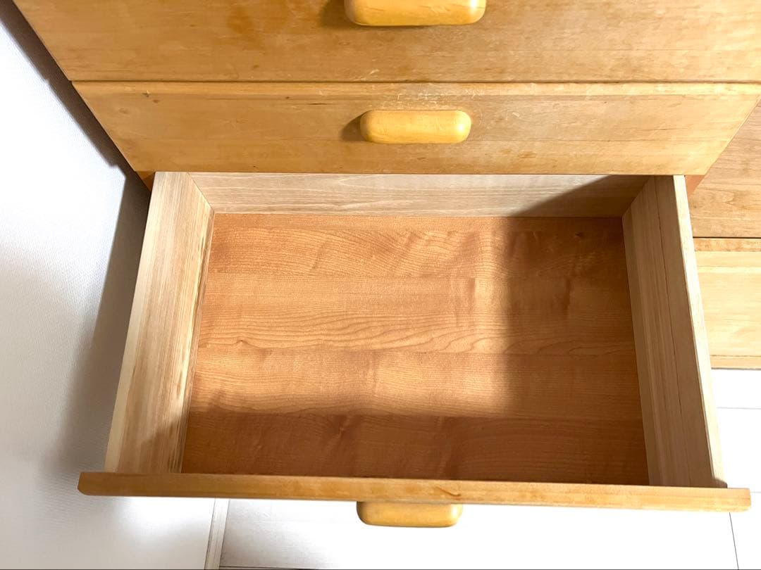 モモナチュラル　食器棚　カップボード　VIU-01+VIL-52