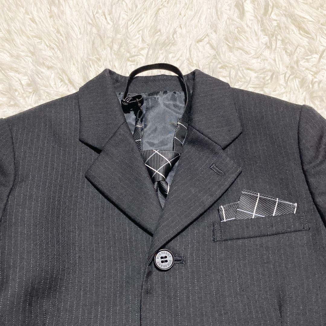 バーバリーロンドン フォーマルスーツ セットアップ 120 男の子　ブラック