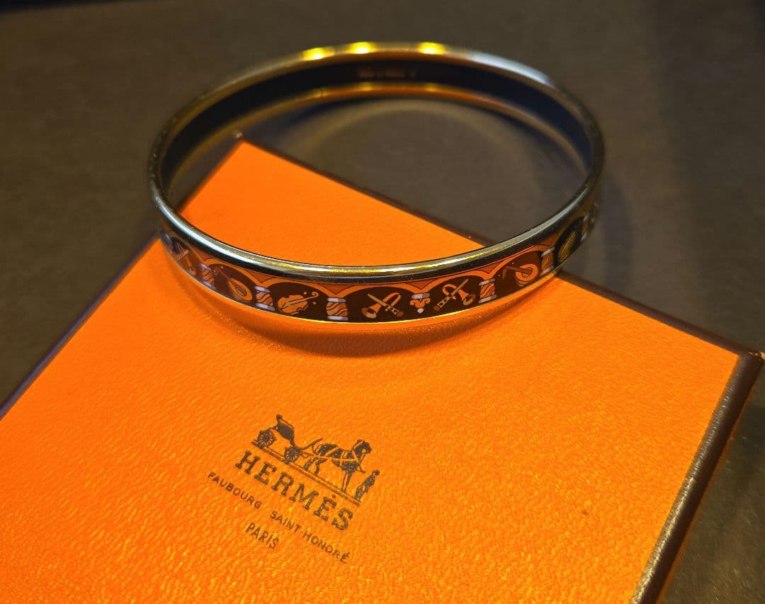 HERMES エマイユ　バングル