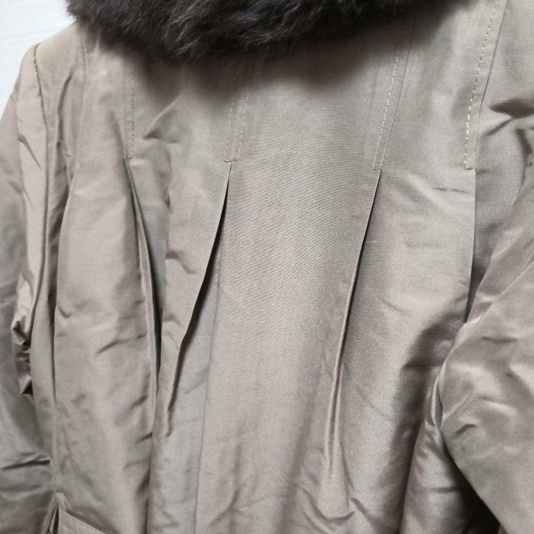 palody リアルファーライナー付き シルク×毛皮 2way コート М