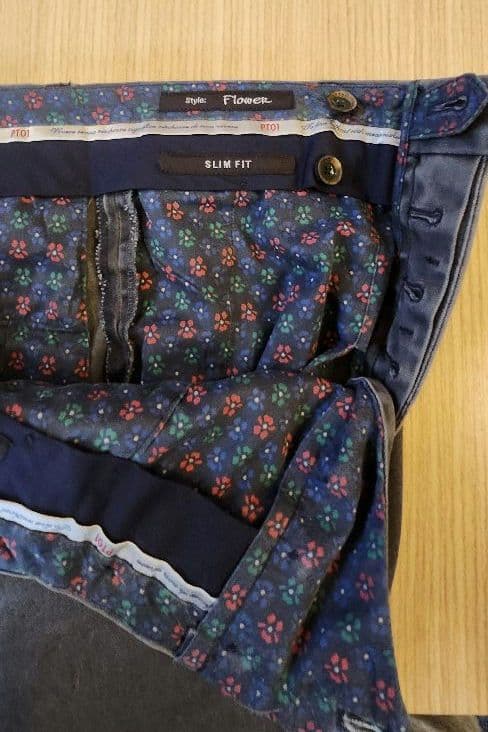 PT01 パンツ Flower フラワー 前立て釦止め