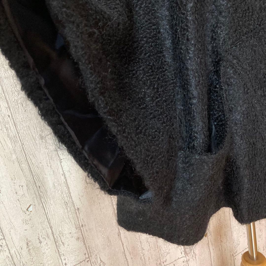 Diagram ダイアグラム フォックスファー モヘヤ ケープコート ポンチョ