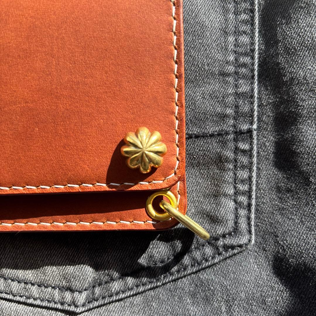 トラッカーウォレット　ショート　コンチョ