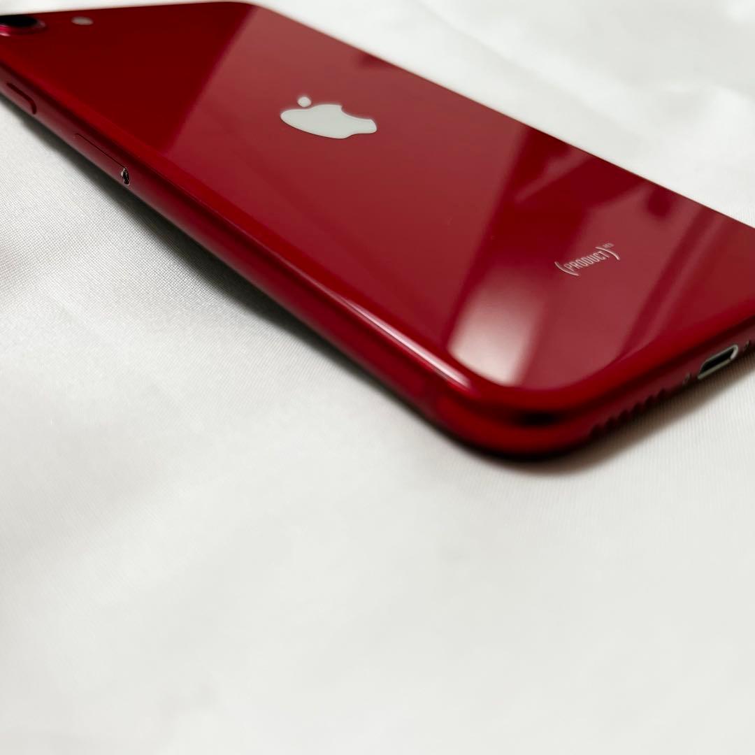 【中古品】美品 iPhone SE2 256GB 赤 SIMフリー　一部破損あり