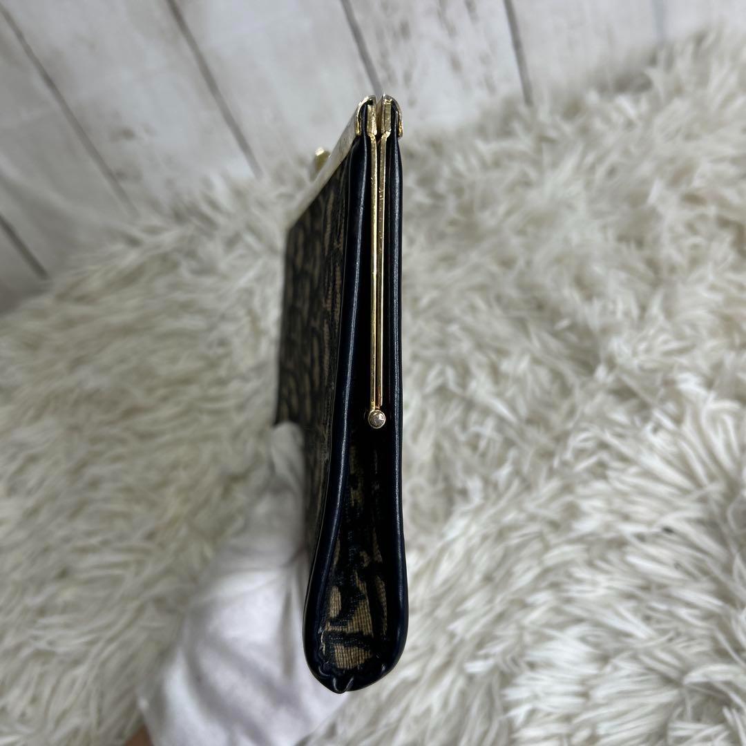 クリスチャンディオール オブリーク クラッチバッグ ジャガード　がま口