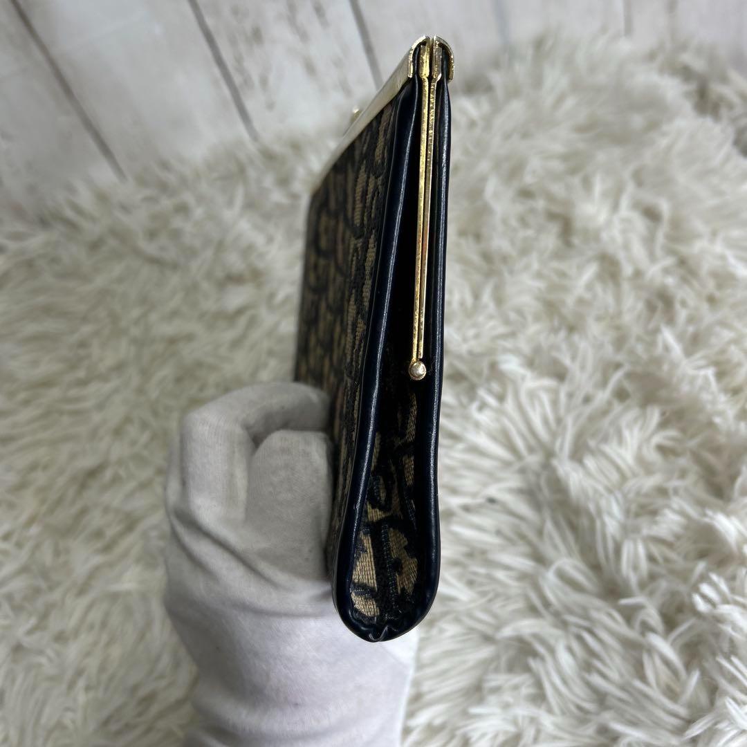 クリスチャンディオール オブリーク クラッチバッグ ジャガード　がま口