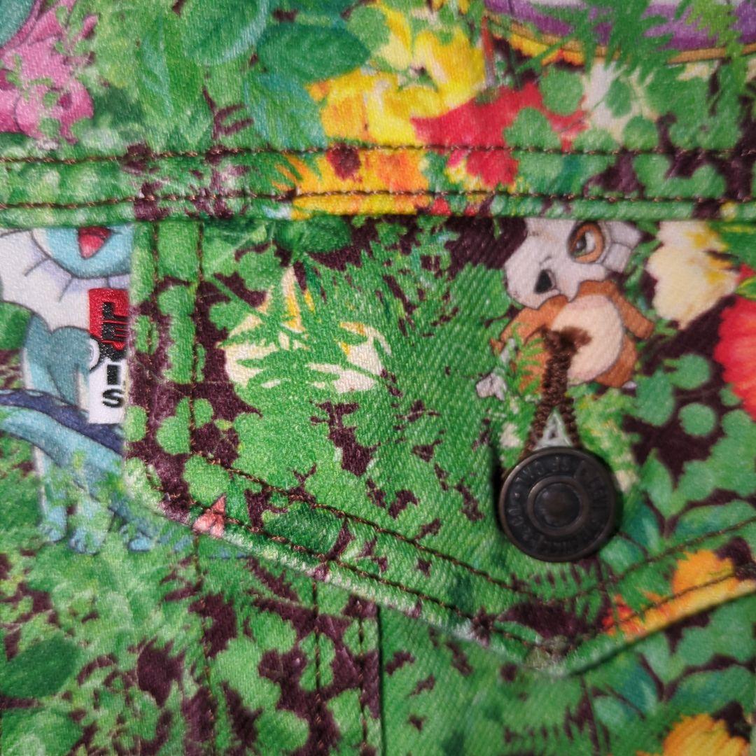 希少　Levi's × Pokémon 花柄デニムジャケット S