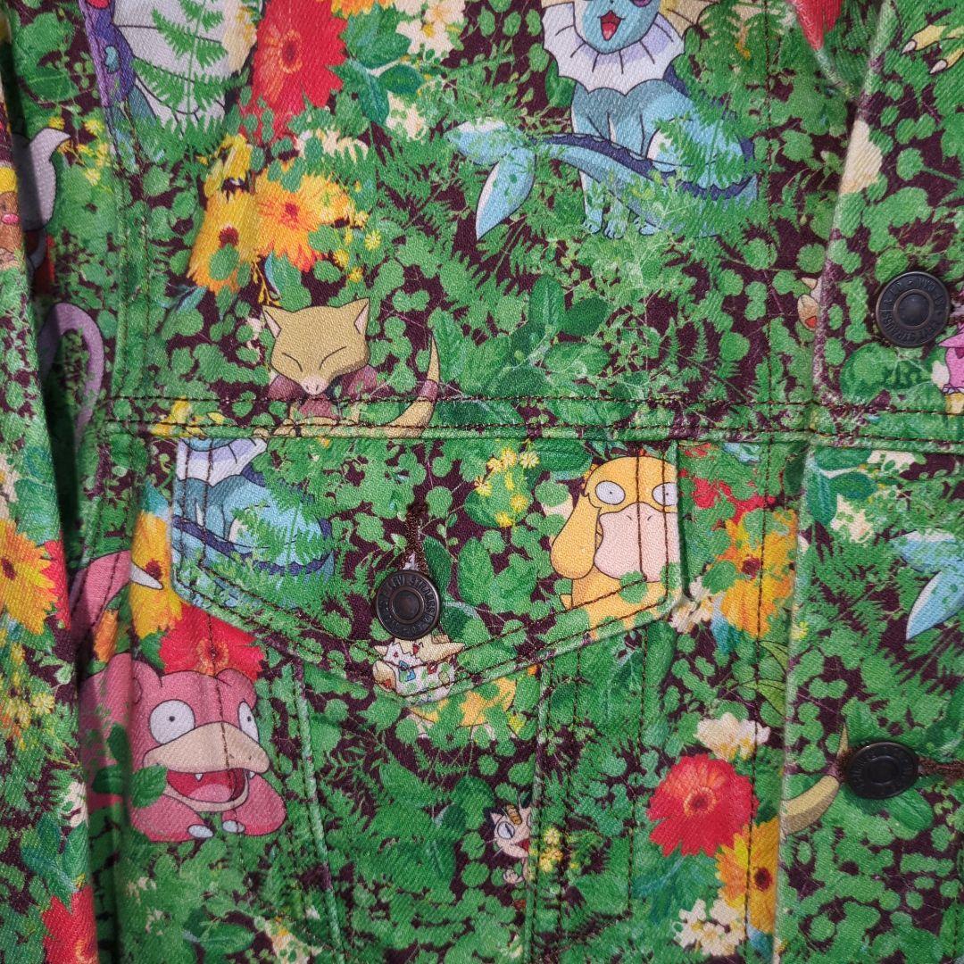希少　Levi's × Pokémon 花柄デニムジャケット S