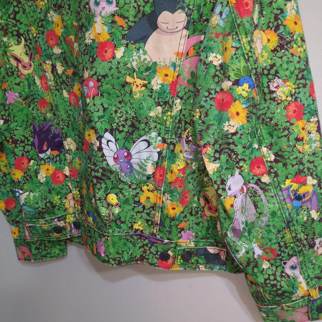 希少　Levi's × Pokémon 花柄デニムジャケット S