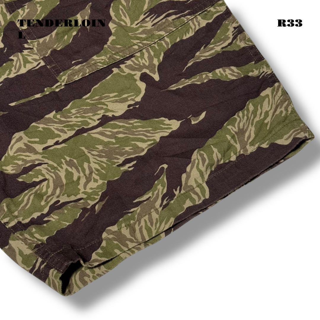 ★限定出品★ TENDERLOIN バンブーショーツ カモフラ CAMO迷彩緑L