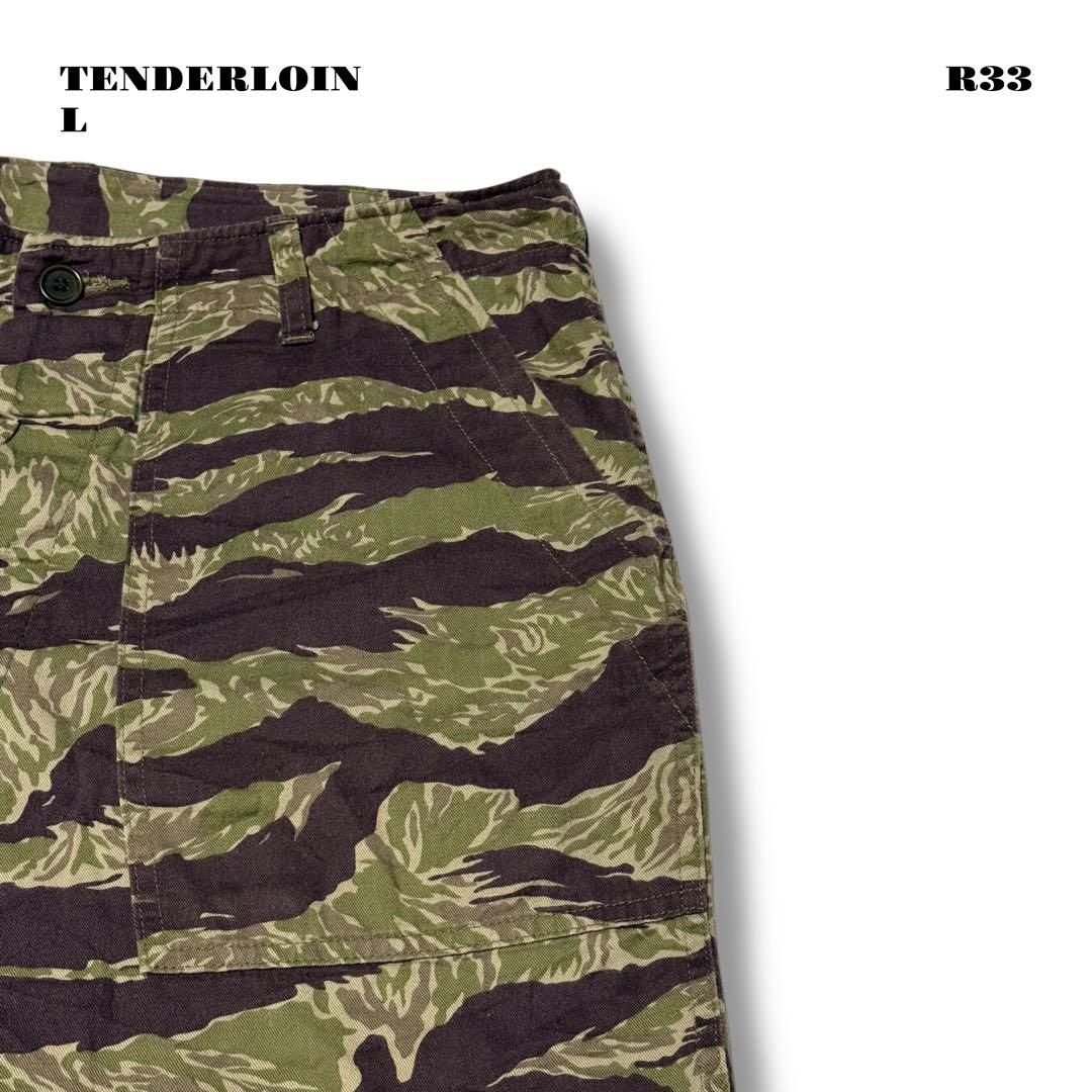 ★限定出品★ TENDERLOIN バンブーショーツ カモフラ CAMO迷彩緑L