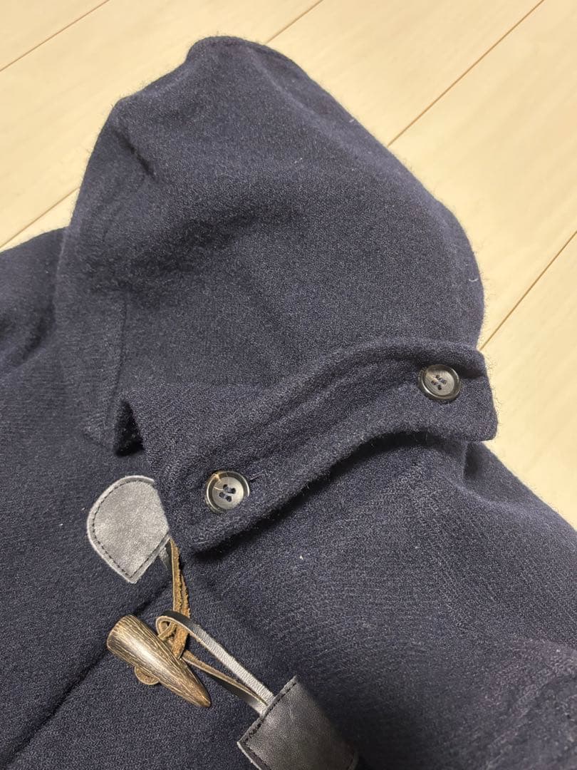 コムデギャルソンオム　縮絨　ダッフルコート　ネイビー　XS