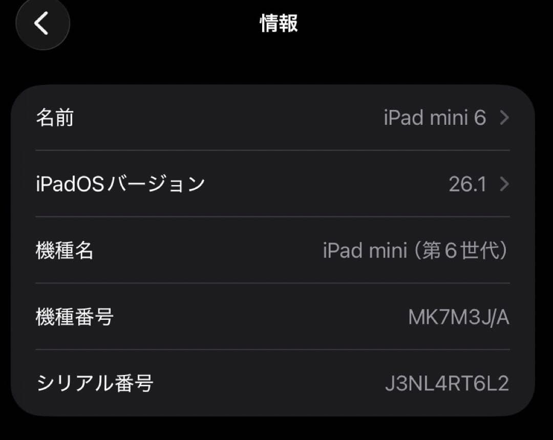 Apple iPad mini (第6世代) スペースグレー 箱付き