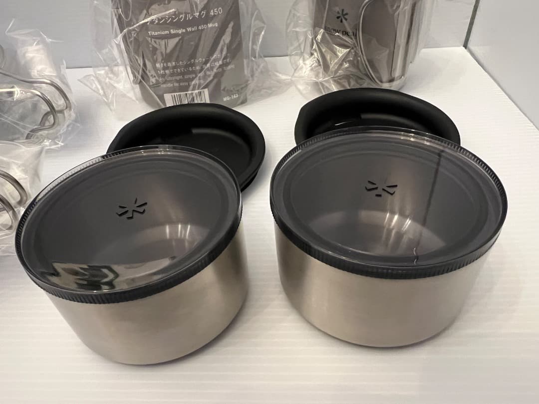 【未使用】スノーピークのマグカップ、シェラカップなどのセット