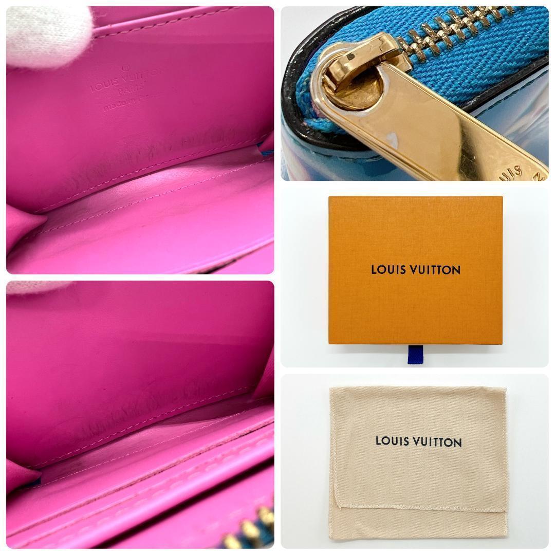 ルイヴィトン ヴェルニ ジッピーパース ベイビーブルーネオン M81155