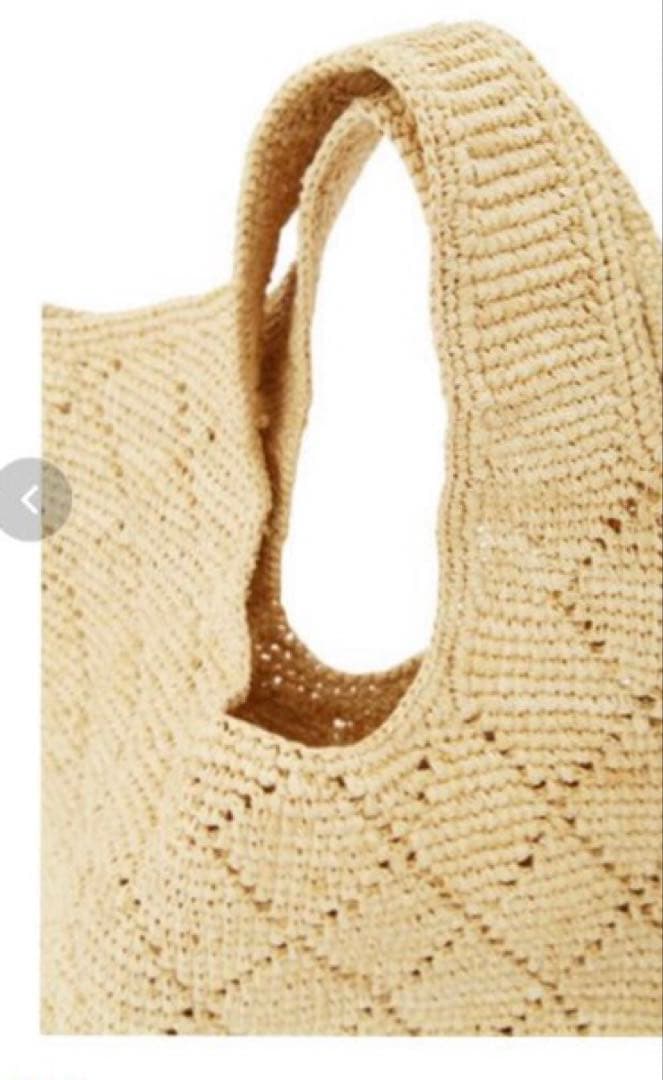 human woman／【ＩＶＡＨＯＮＡ】ラフィアトートバッグ