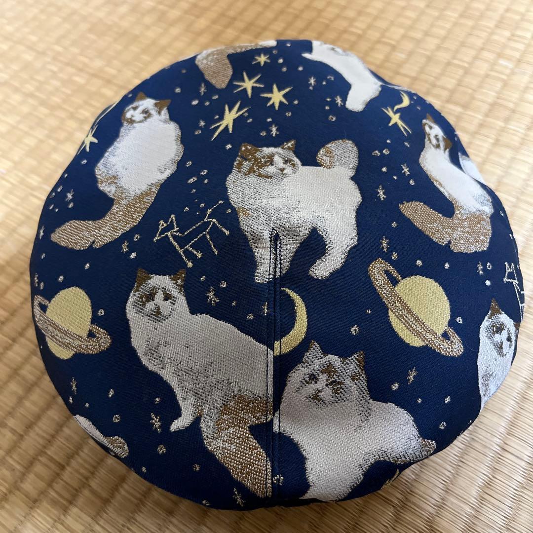 カシラ　レディース　ベレー帽　帽子　猫　星　土星　惑星　宇宙