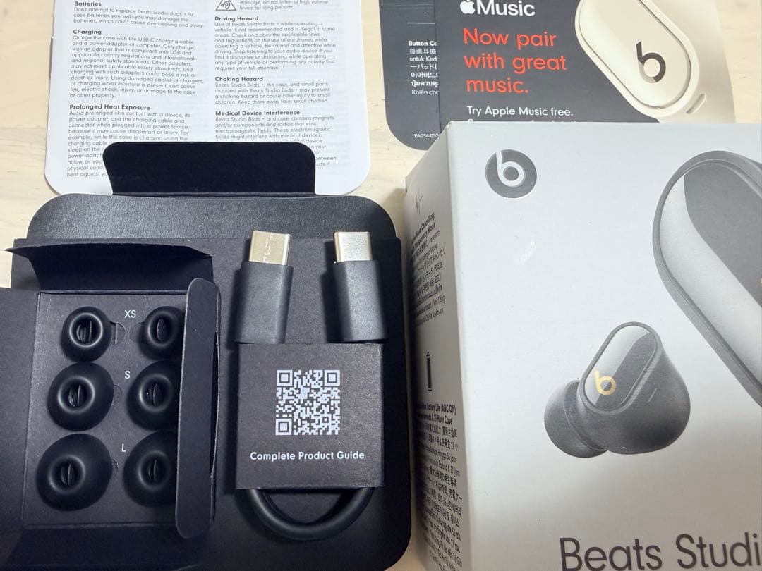 【美品・付属品完備 】Beats Studio Buds+ Black/Gold