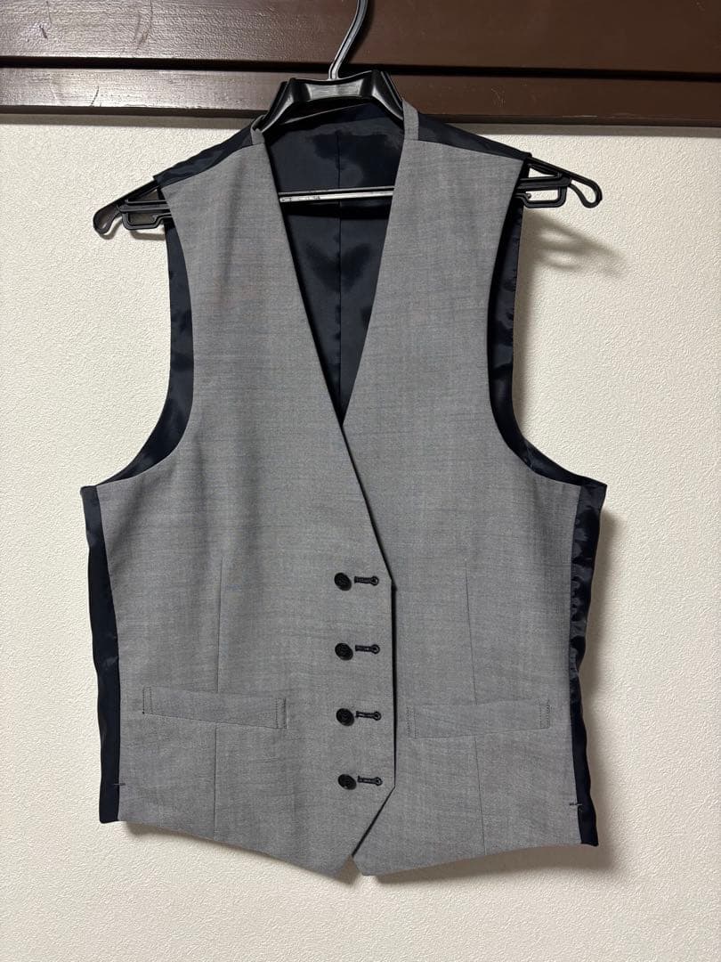 かずぅ　美品　SUIT SELECT 3ピース　セットアップ ネイビー リ