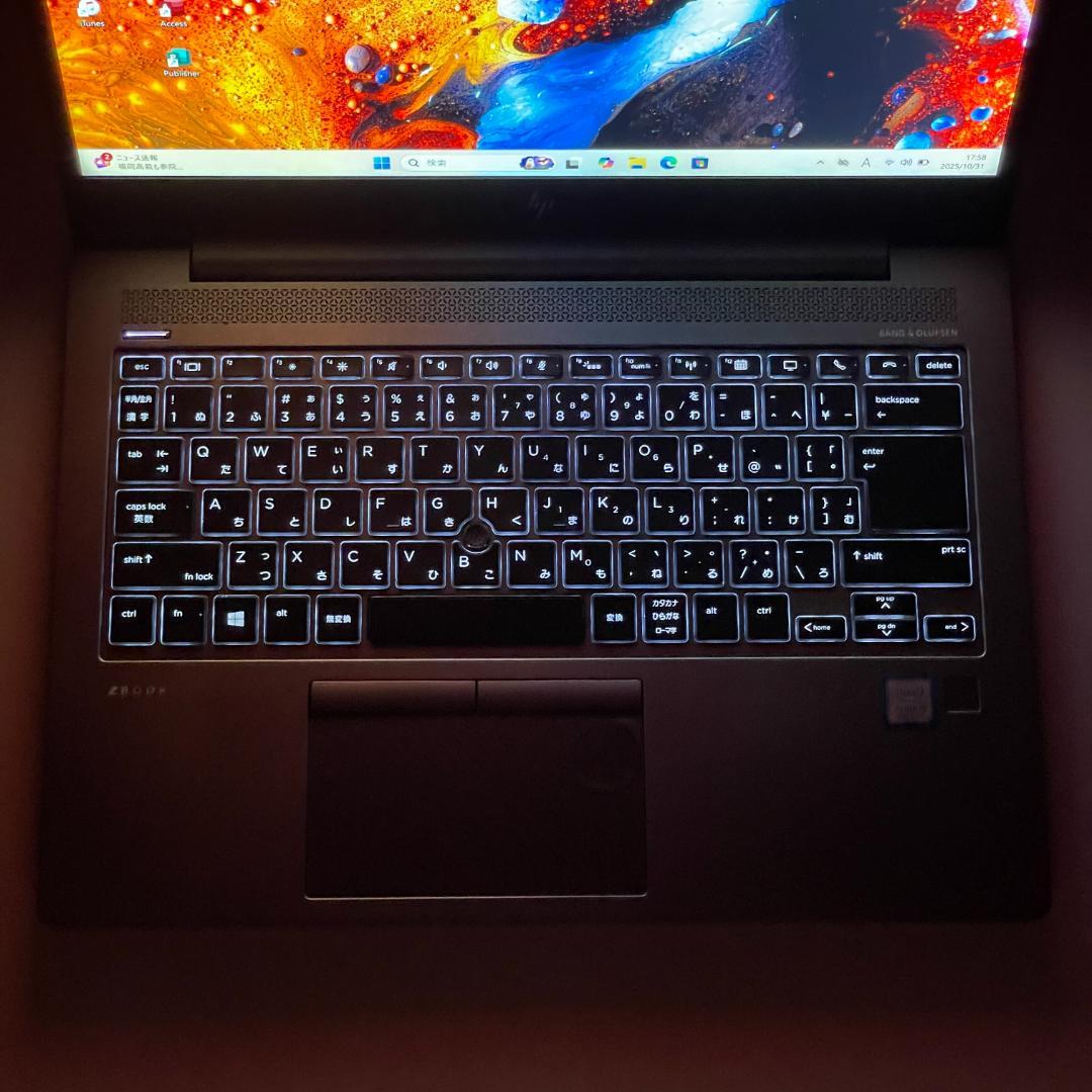 第8世代i7 HP ZBook 14u G6 メモリ16GB グラボ ノートPC