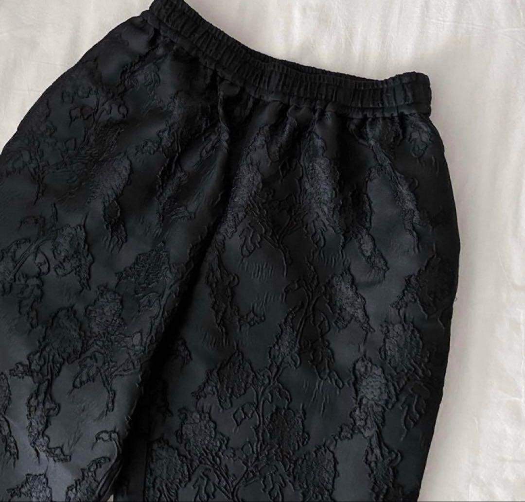 perna ペルナ　ジャガードセットアップ　ブラック