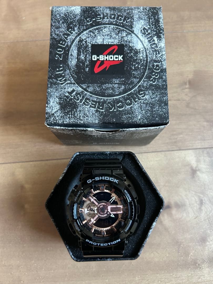 G-SHOCK GA-110 ブラック/ローズゴールド