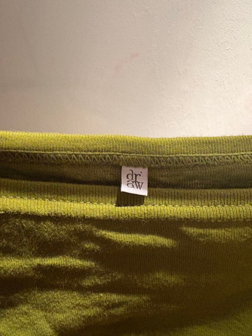 【美品】draw drawers boat neck long tee