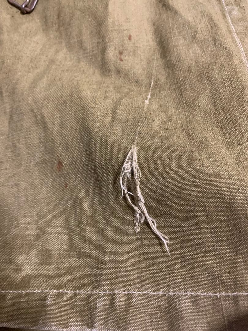 1940s フランス軍　M35 モーターサイクルコート　リネン