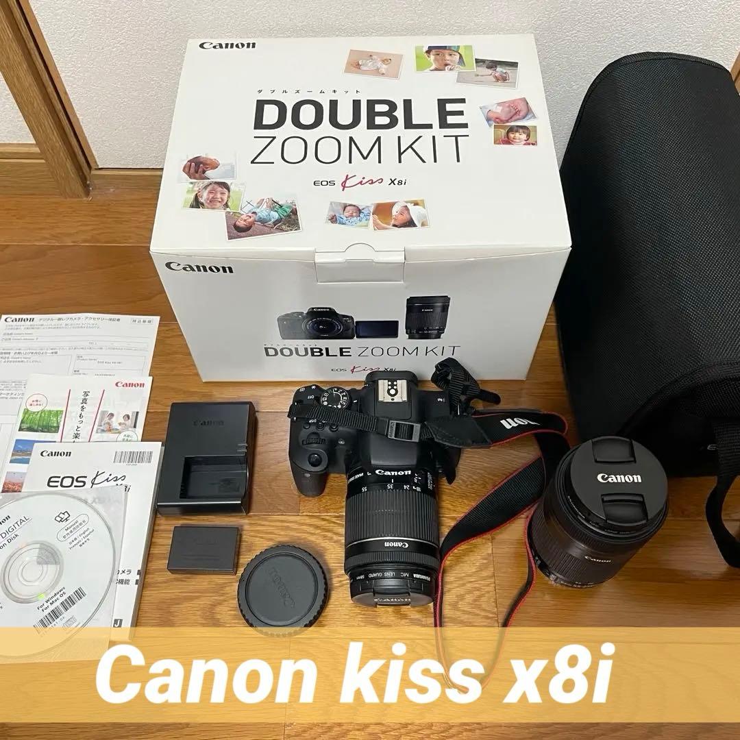 【美品✨】Canon EOS kiss x8i ダブルズームキット 箱あり