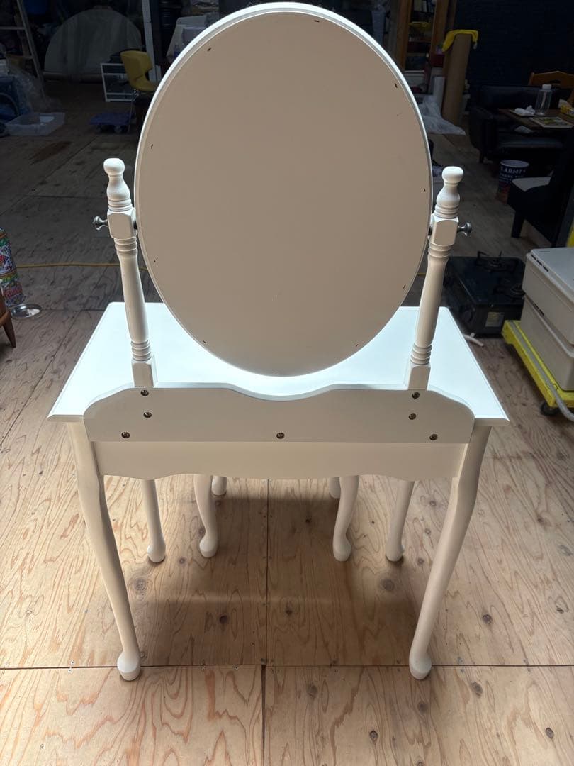 ホワイト 木製 ドレッサー・鏡台