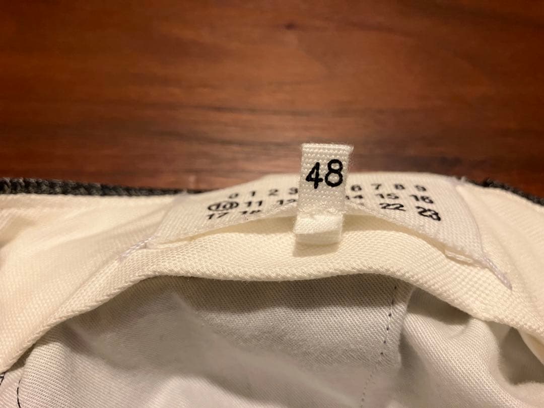 Maison Margiela ウールチェックパンツ