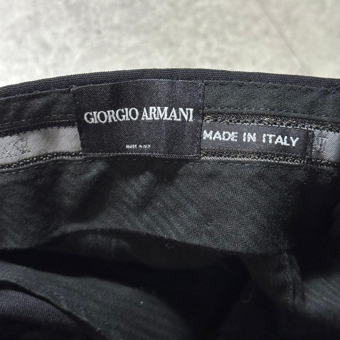 Giorgio Armani 100%ウール スラックス 黒