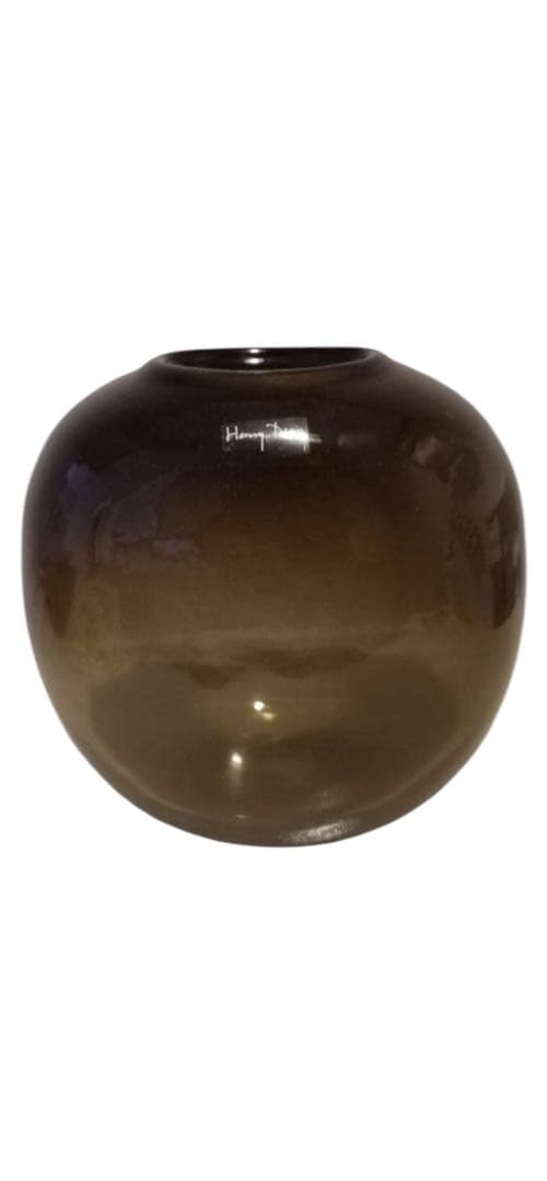 Henry Dean スモークグレー花瓶