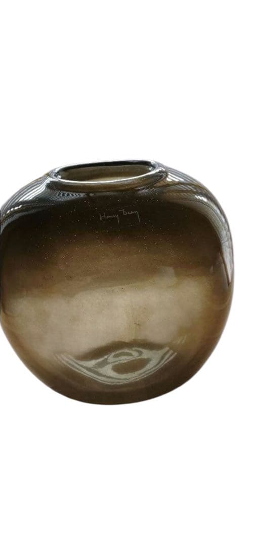 Henry Dean スモークグレー花瓶