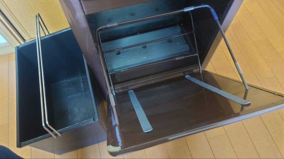 ダルトン DULTON トラッシュカン ダブルデッカー ゴミ箱 ブラウン