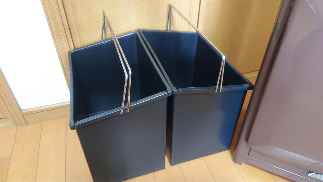 ダルトン DULTON トラッシュカン ダブルデッカー ゴミ箱 ブラウン