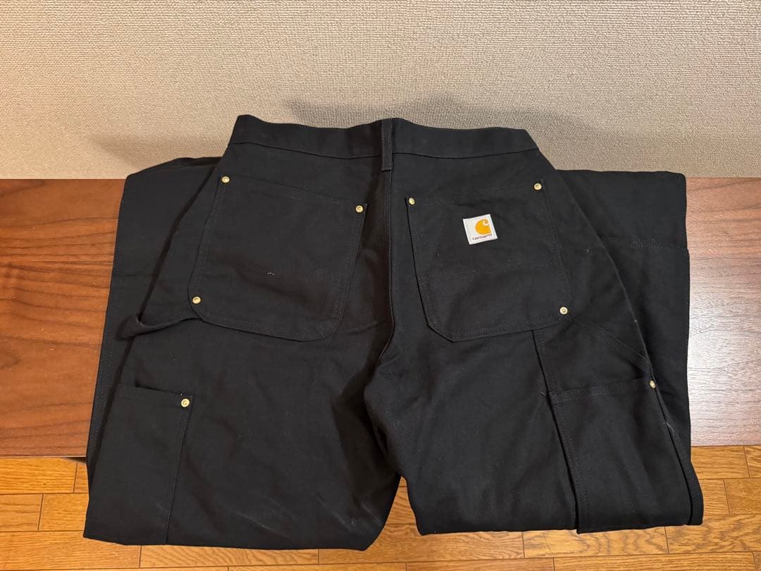 Carhartt B-01 ブラック　ダブルニーパンツ　31*30