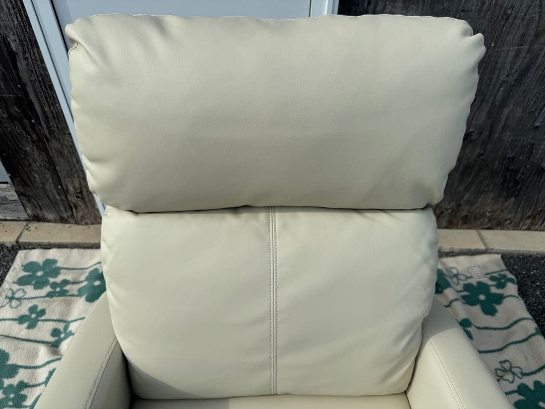 使用1年 1人掛け シングル パーソナル ソファ チェア オットマン跳ね上げ式