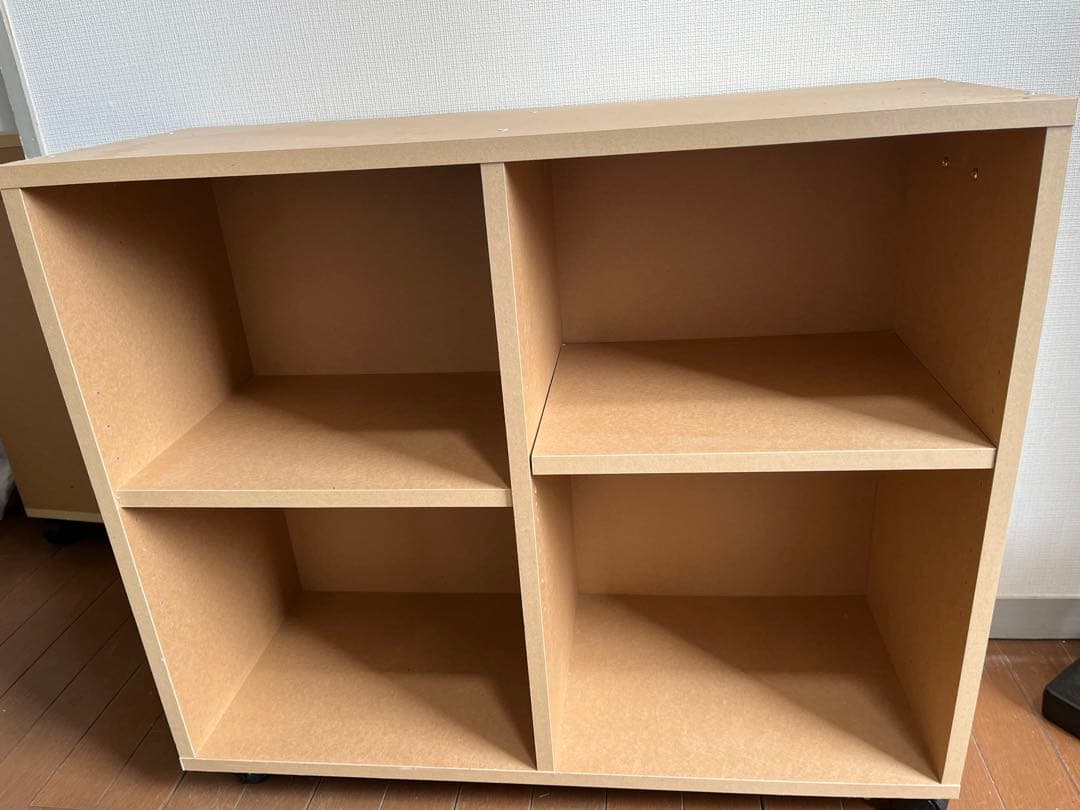 【6/6まで限定】無印良品パルプボードボックス✖️2台　キャスター付　廃盤品