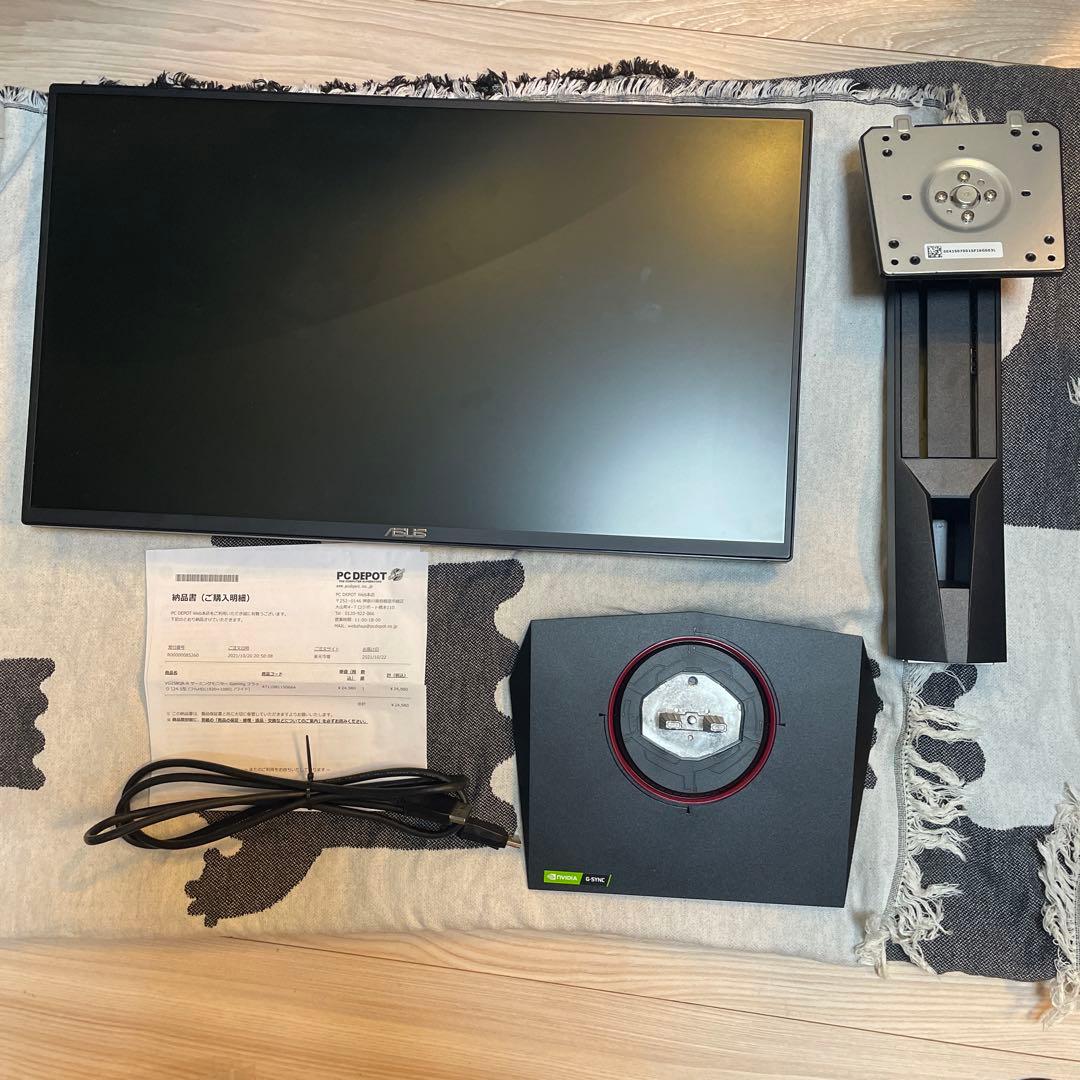 美品:165Hzゲーミングモニター　VG258QR-R 24.5型 ASUS